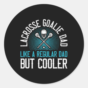 Lacrosse Goalie Dad Classic Round Sticker
