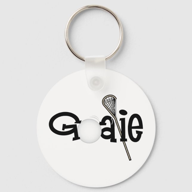 Lacrosse Goalie Keychain (Front)