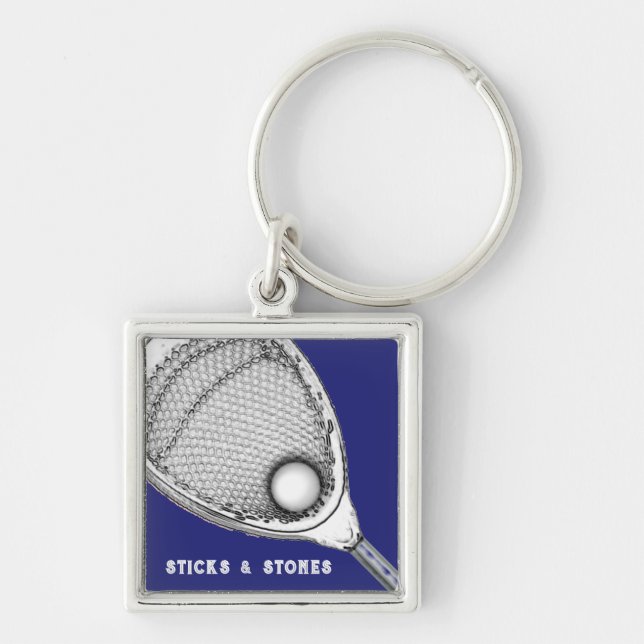 Lacrosse Goalie Keychain (Front)