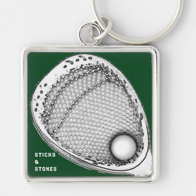 Lacrosse Goalie Keychain (Front)