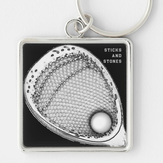 Lacrosse Goalie Keychain (Front)