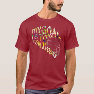 Lacrosse Goalie Mask Typography T-Shirt