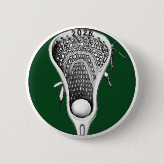 Lacrosse Green Team Gifts 2 Inch Round Button