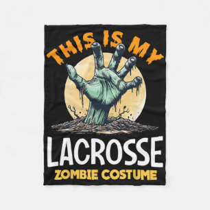 Lacrosse Halloween Zombie Matching Costume Fleece Blanket