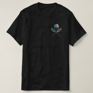 Lacrosse Helmet and Sticks T-Shirt
