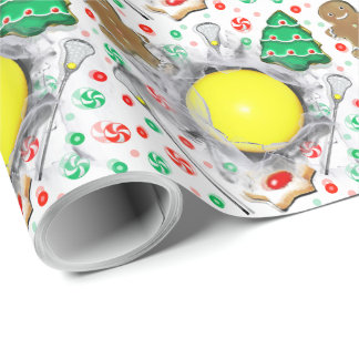 Lacrosse Holiday Gift Wrapping Paper