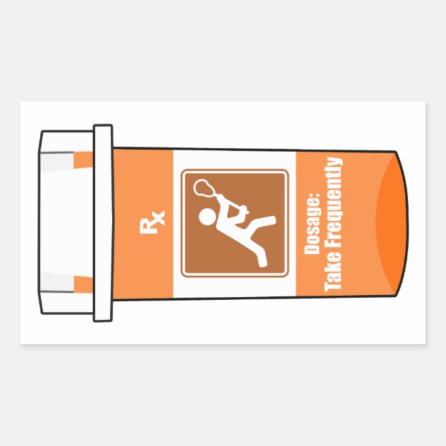 Lacrosse Is My Drug Sticker (Front)
