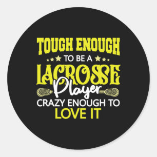 Lacrosse Lacross Team Athletes Classic Round Sticker