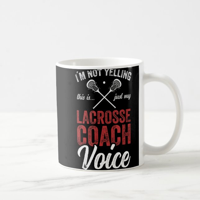 Lacrosse LAX American Flag  Coffee Mug (Right)