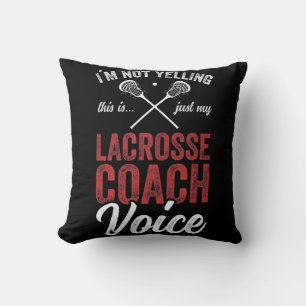 Lacrosse LAX American Flag Throw Pillow
