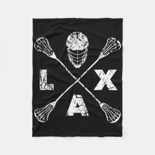 Lacrosse Lax Cross Axis  Fleece Blanket
