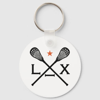 Lacrosse Lax Keychain