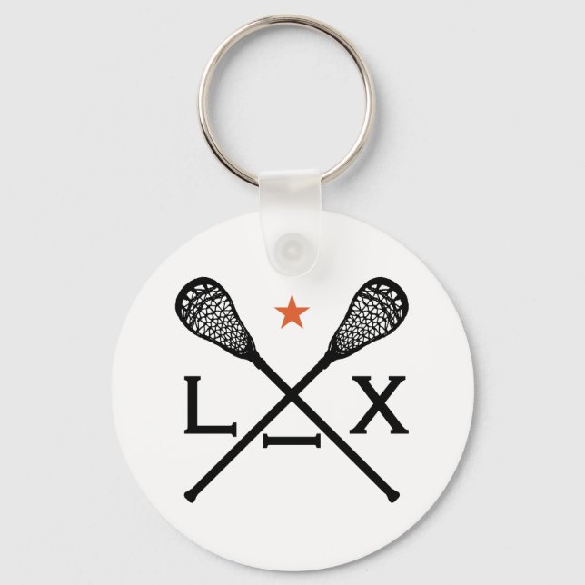 Lacrosse Lax Keychain (Front)
