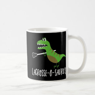 Lacrosse  Lax Player Dinosaur Dino Lover Sport Gif Coffee Mug