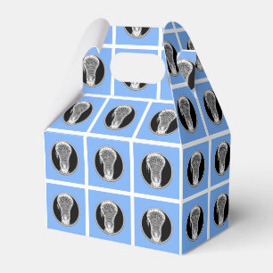 Lacrosse Light Blue Favor Box