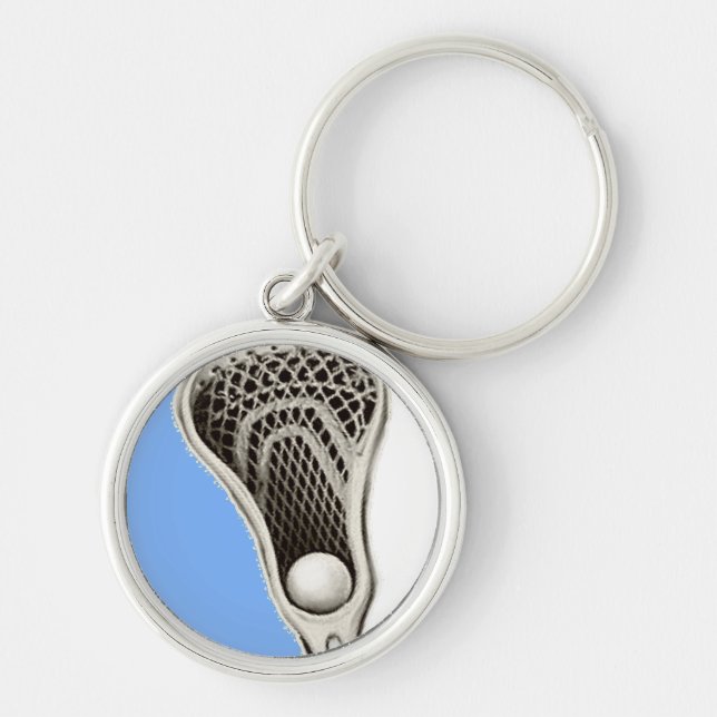 Lacrosse Light Blue Team Keychain (Front)