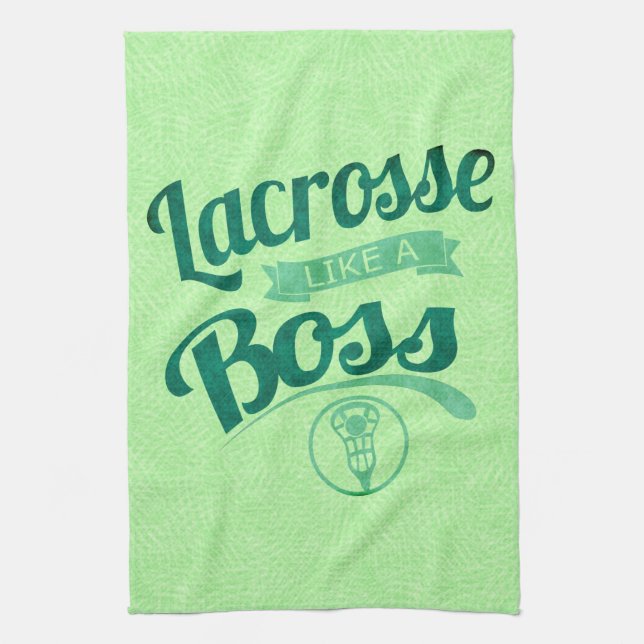Lacrosse Like A Boss Kitchen Towel (Vertical)