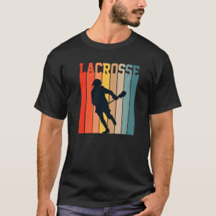 Lacrosse Love Lax Sport Players Teams Coach Retro  T-Shirt