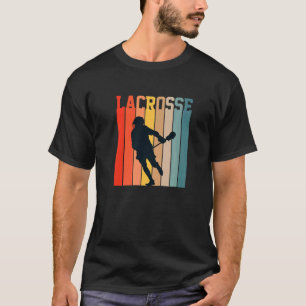 Lacrosse Love Lax Sport Players Teams Coach Retro  T-Shirt