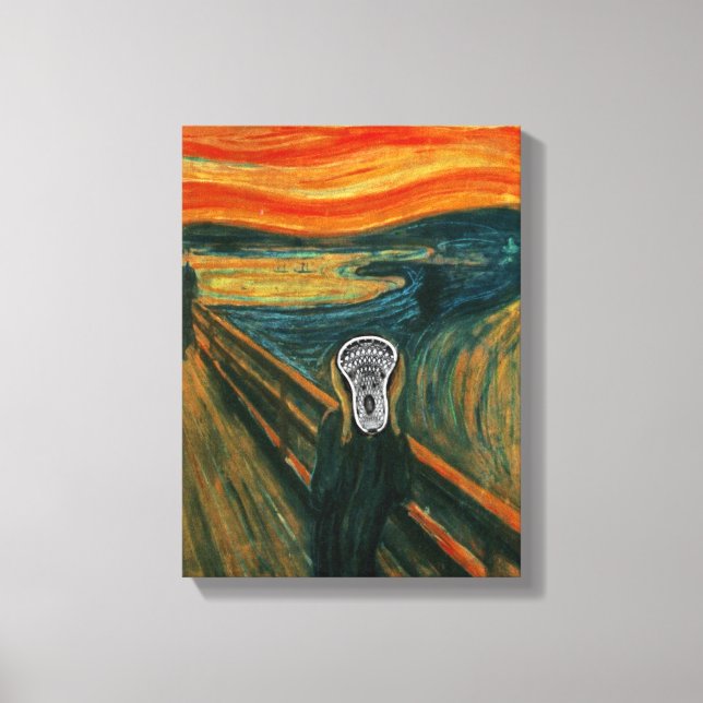 Lacrosse Masterpiece Parody Canvas Print (Front)