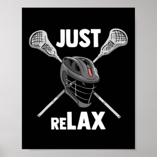Lacrosse Men Women Lax Lacrose Player Boys Goalie  Poster