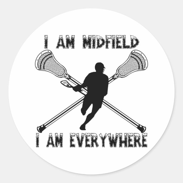 Lacrosse Midfield Everywhere Sticker (Front)