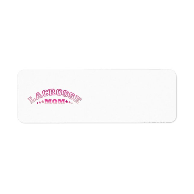 Lacrosse Mom Address Label Template (Front)