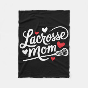 Lacrosse Mom Cute Lacrosse Player Mother Womens Fleece Blanket