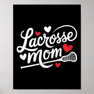 Lacrosse Mom Cute Lacrosse Player Mother Womens Poster