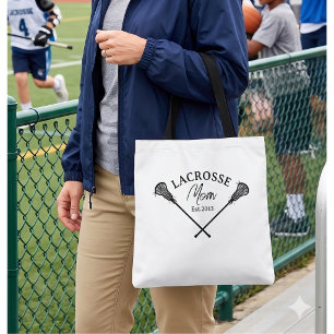 Lacrosse Mom Est Tote Bag