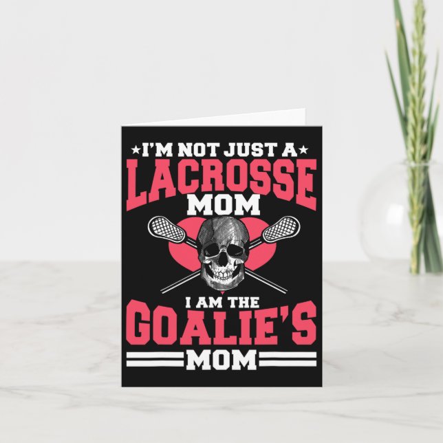 Lacrosse Mom Player Team Sport Mommy Mother's Day  Card (Front)