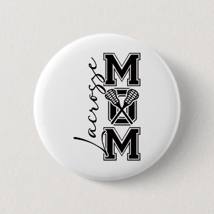 Lacrosse Mom Shirt Cute Lacrosse Player Design For 2 Inch Round Button