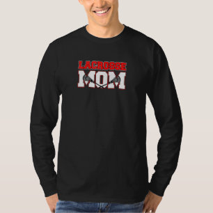 Lacrosse Mom Vintage Retro Lacrosse Stick Sun T-Shirt