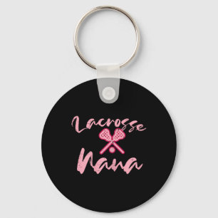 Lacrosse Nana Cute Mom Grandmother Sports Grandma  Keychain