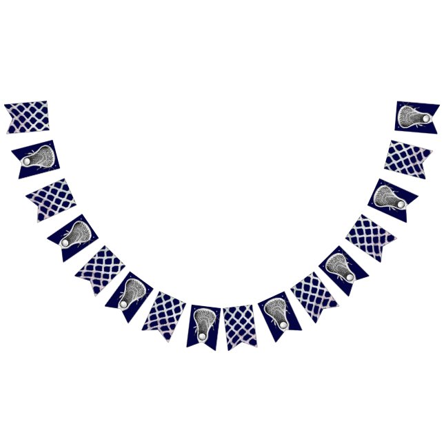 Lacrosse Navy Blue Bunting Flags (All)