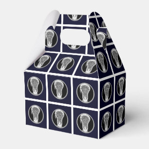 Lacrosse Navy Blue Favor Box