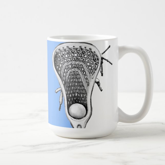 Lacrosse Novelty Cadeau Café Mug (Droite)