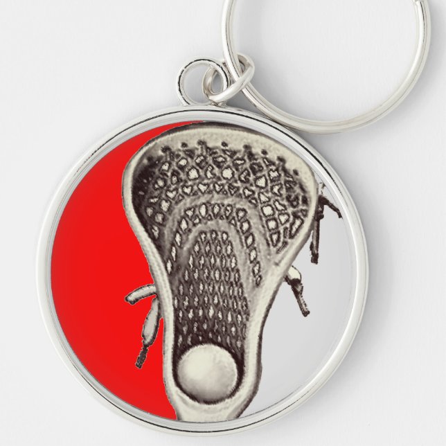 Lacrosse novelty gift keychain (Front)