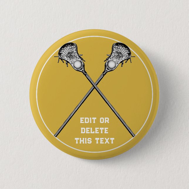 Lacrosse Novelty Gifts 2 Inch Round Button (Front)