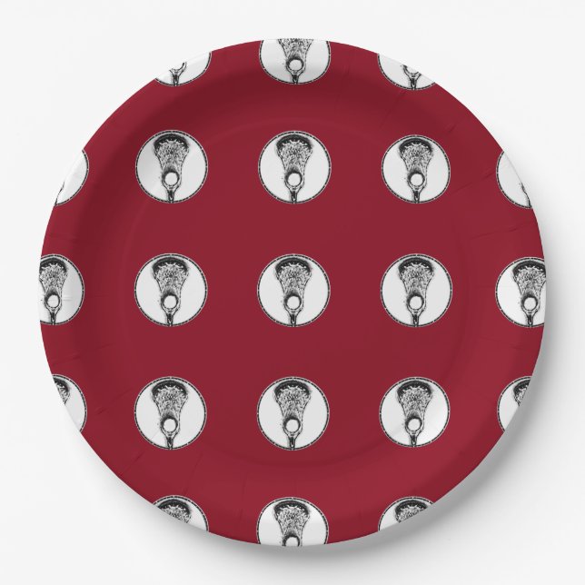 Lacrosse Paper Plate (Front)