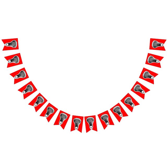 Lacrosse Party Bunting Flags (All)