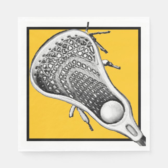 Lacrosse Party Event Napkin (Front)