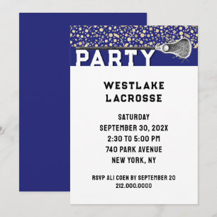 Lacrosse Party Invitation