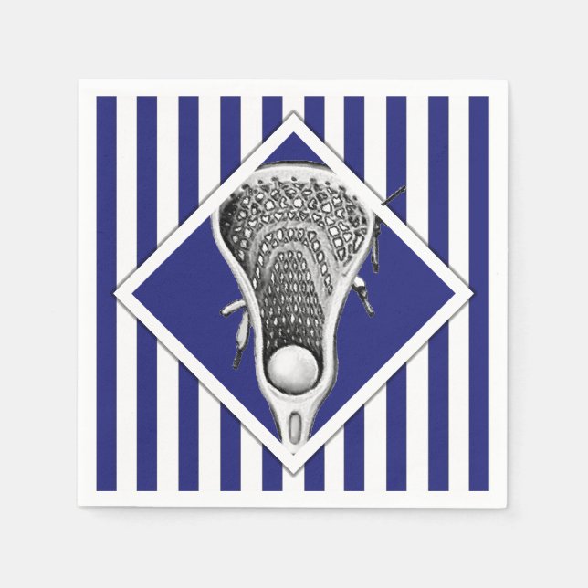 Lacrosse Party Napkins (Front)