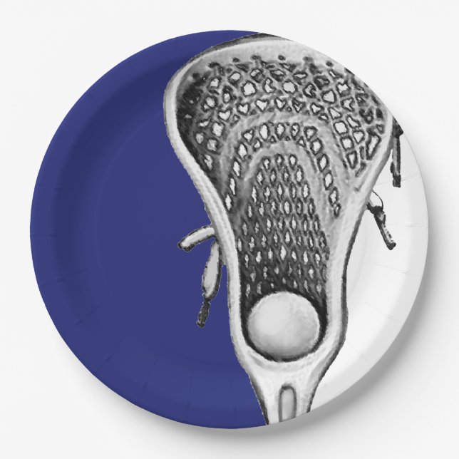 Lacrosse Party Paper Plate (Front)
