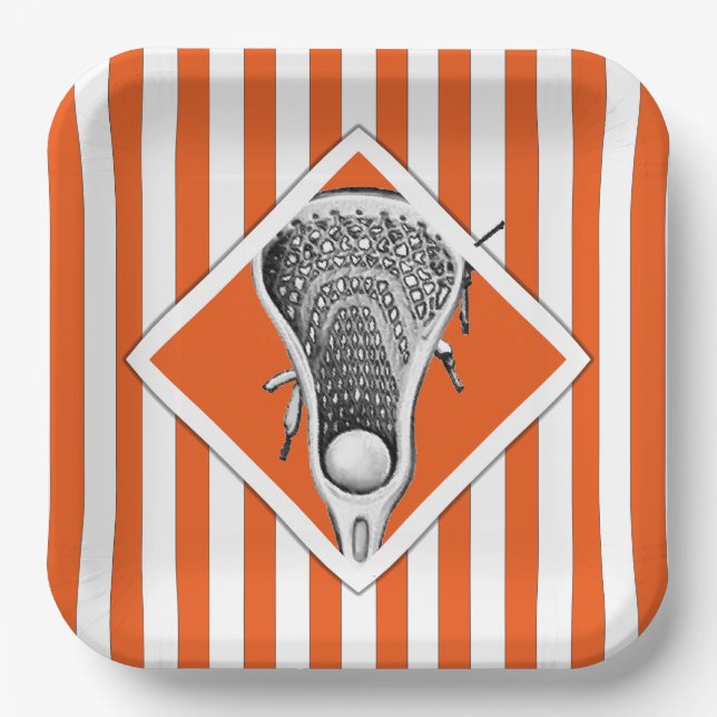Lacrosse Party Paper Plates (Front)