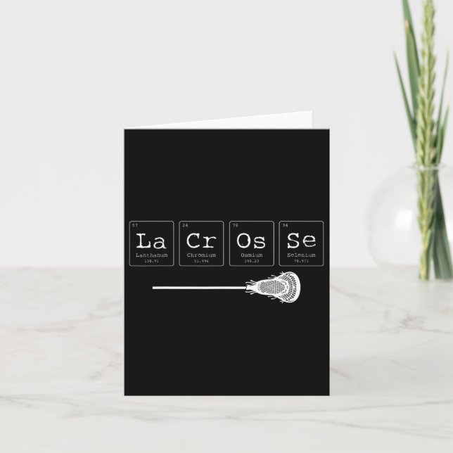 Lacrosse - Periodic Table Of Elements Chemistry 1  Card (Front)