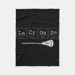 Lacrosse - Periodic Table Of Elements Chemistry 1  Fleece Blanket