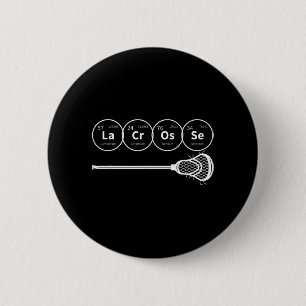 Lacrosse Periodic Table of Elements Chemistry Gift 2 Inch Round Button