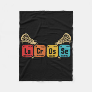 Lacrosse Periodic Table Of Elements Chemistry Spor Fleece Blanket